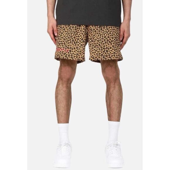 Purple Brand Leopard Printed All Round Shorts Size M - Picture 2 of 9